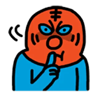 👹 emoji 블루 & 옐로 Telegram sticker 15 of 40