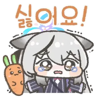 ⭐ emoji 몰?루 몰?루 블루 아카이브 @moe_sticker_bot Telegram sticker 11 of 24