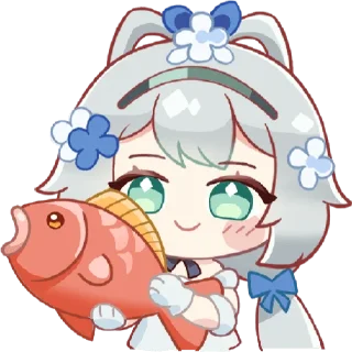 🐟 emoji 洛天依十周年 Telegram sticker 23 of 25