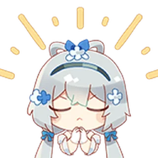 🙏 emoji 洛天依十周年 Telegram sticker 9 of 25