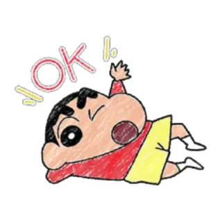 Sticker from 蠟筆風小新溫馨貼圖♪ (FULL) [CHN] @WSZB_Stickers