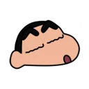 😑 emoji 蠟筆小新 表情貼 Telegram sticker 11 of 40