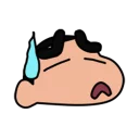 😓 emoji 蠟筆小新 表情貼 Telegram sticker 8 of 40