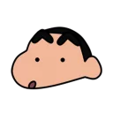 😲 emoji 蠟筆小新 表情貼 Telegram sticker 7 of 40