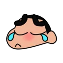 😥 emoji 蠟筆小新 表情貼 Telegram sticker 12 of 40