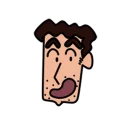 😃 emoji 蠟筆小新 表情貼 Telegram sticker 19 of 40
