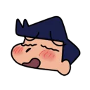 😍 emoji 蠟筆小新 表情貼 Telegram sticker 22 of 40