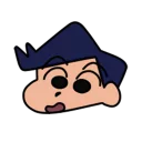 😀 emoji 蠟筆小新 表情貼 Telegram sticker 23 of 40