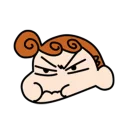 😡 emoji 蠟筆小新 表情貼 Telegram sticker 17 of 40