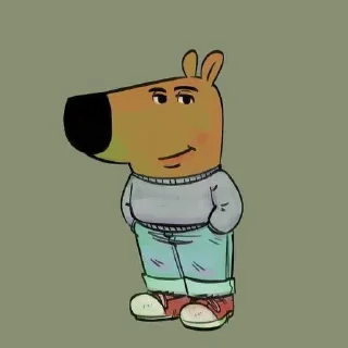 🧍 emoji Chill guy. Telegram sticker 3 of 8