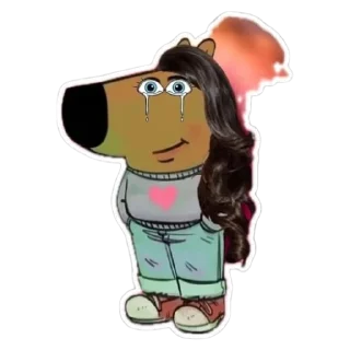 👂 emoji Chill guy Telegram sticker 18 of 23