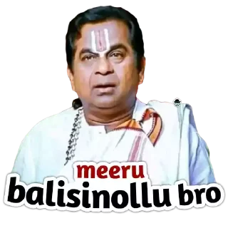 Sticker from Brahmi Bro | @StickersTelugu
