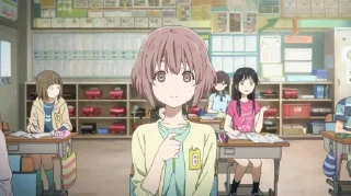 😳 emoji Silent voice @anime_stickers_channel Telegram sticker 2 of 65