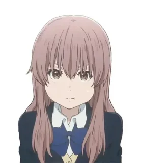 😠 emoji Silent voice @anime_stickers_channel Telegram sticker 9 of 65