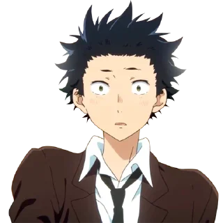 😐 emoji A silent voice @GhostRileyXD Telegram sticker 10 of 30