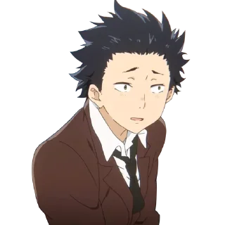 😢 emoji A silent voice @GhostRileyXD Telegram sticker 7 of 30