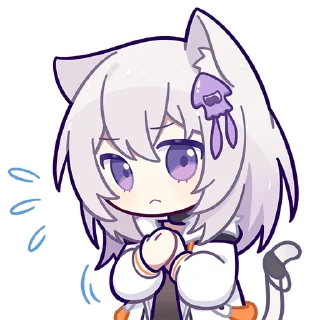 😨 emoji 小新喵~ Telegram sticker 5 of 16