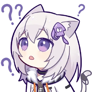 ❓ emoji 小新喵~ Telegram sticker 12 of 16
