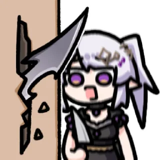 😱 emoji B站慕斯lorister @zhaxia_cn Telegram sticker 15 of 16