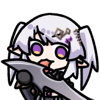 🤨 emoji B站慕斯lorister @zhaxia_cn Telegram sticker 7 of 16