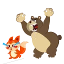 🐻 emoji KuCoin x KuFox Telegram sticker 9 of 15