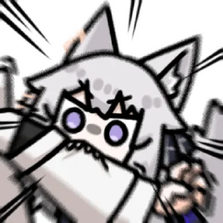 😾 emoji 狐狸埃莉卡 @zhaxia_cn Telegram sticker 15 of 16