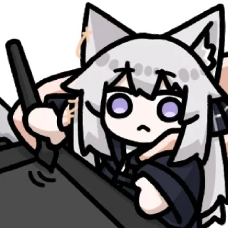 ✍️ emoji 狐狸埃莉卡 @zhaxia_cn Telegram sticker 13 of 16