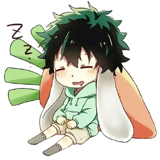 🤤 emoji DEKU @ANIMESTICKERCHANNEL Telegram sticker 15 of 80