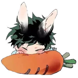 🥕 emoji DEKU @ANIMESTICKERCHANNEL Telegram sticker 8 of 80