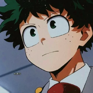 Sticker from @animecuteth Deku