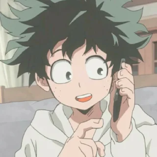 Sticker from @animecuteth Deku