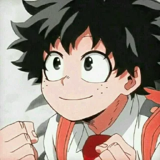 Sticker from @animecuteth Deku