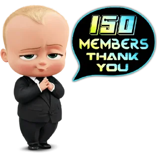 Sticker from Thank You Members @AaluXUpdates