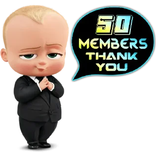 Sticker from Thank You Members @AaluXUpdates