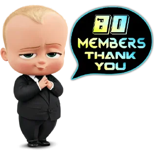 Sticker from Thank You Members @AaluXUpdates