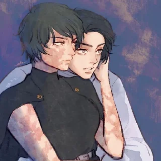 👩‍❤️‍👨 emoji Yuta kun Telegram sticker 12 of 39