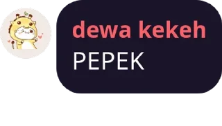 Sticker from dewa kekeh