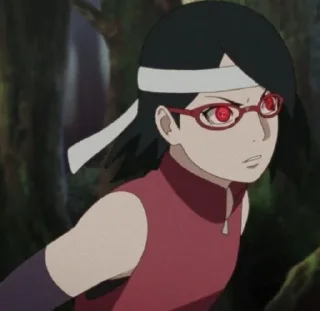 Sticker from @stikeranimex - uchiha sarada
