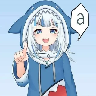 🦈 emoji *ೋGawr Gura||@zcpewxv Telegram sticker 24 of 25