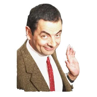 ✋ emoji Mr. Bean Telegram sticker 21 of 21