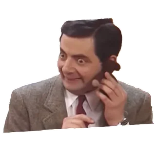 📞 emoji Mr. Bean Telegram sticker 11 of 21