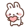 ⭐ emoji Mochi rabbit chan @deazzle Telegram sticker 18 of 40