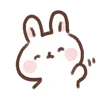 ⭐ emoji Mochi rabbit chan @deazzle Telegram sticker 11 of 40