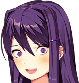 😃 emoji Doki Doki Literature Club Telegram sticker 18 of 62