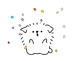 👏 emoji Fur Ball @AnimeLibrary_Stickers Telegram sticker 9 of 25