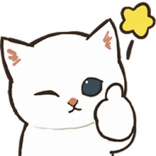 👍 emoji 會動！喵喵表情貼 @moe_sticker_bot Telegram sticker 3 of 40