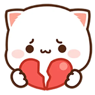 ⭐ emoji 蜜桃貓動態表情貼 @moe_sticker_bot Telegram sticker 9 of 40