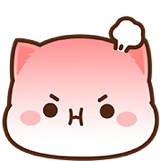 ⭐ emoji 蜜桃貓動態表情貼 @moe_sticker_bot Telegram sticker 16 of 40