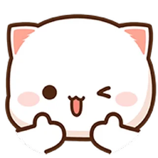 ⭐ emoji 蜜桃貓動態表情貼 @moe_sticker_bot Telegram sticker 22 of 40