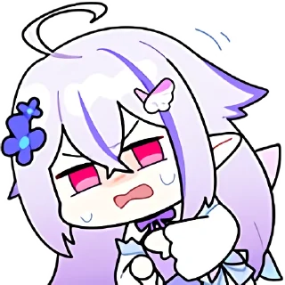 😨 emoji 七濑Unia By.匣子 @limeSticker Telegram sticker 15 of 47